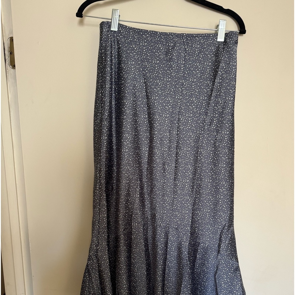 Blue and White Abercrombie Midi Skirt